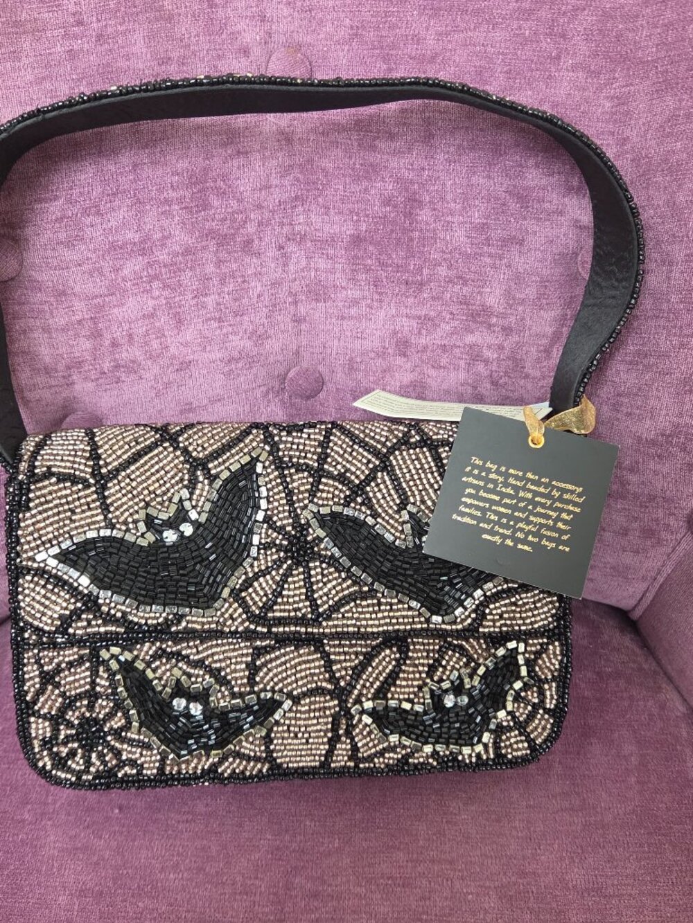 Beaded Bat Bag